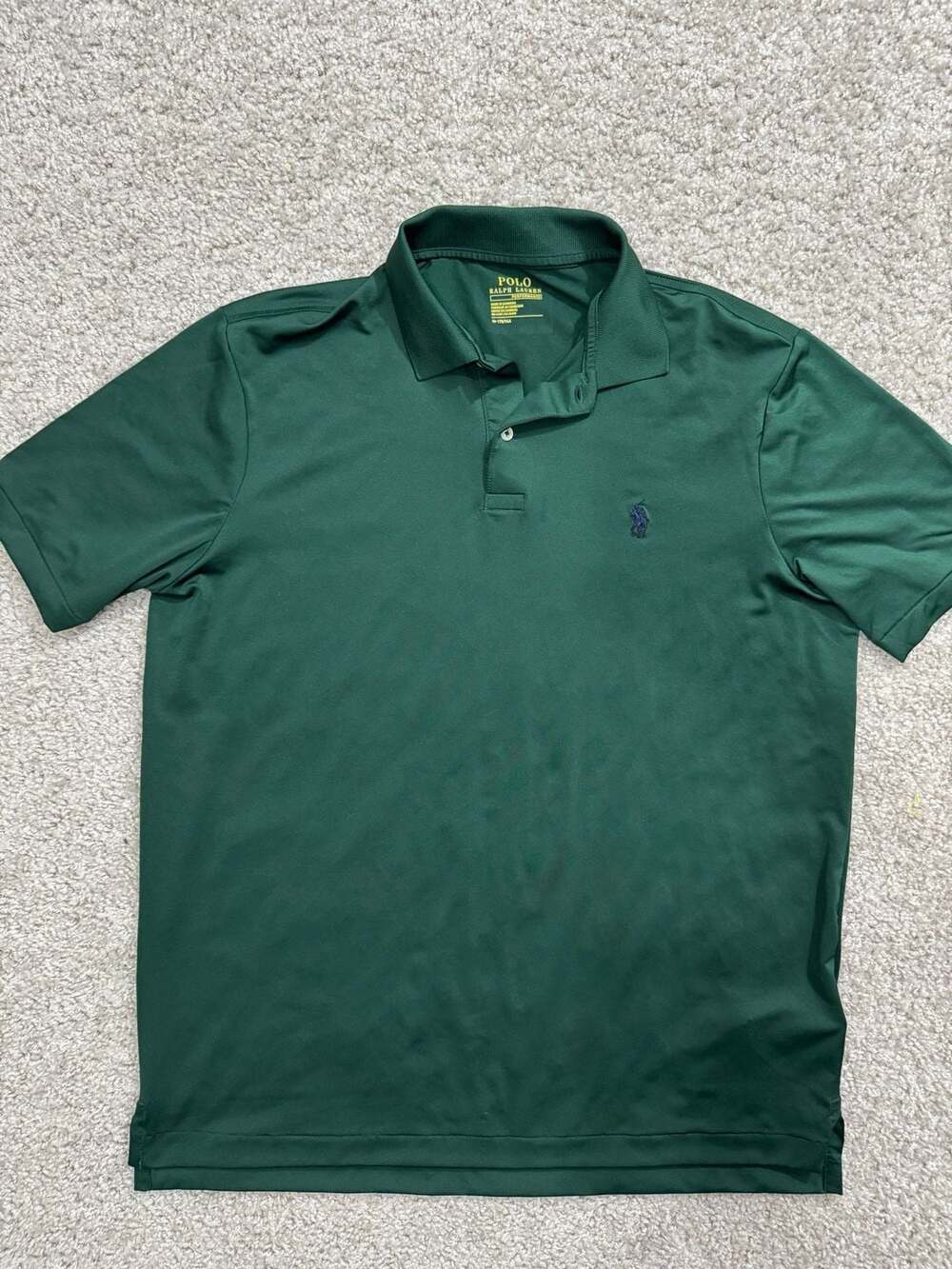 Polo Ralph Lauren Performance Short Sleeve Polo Shirt Size Medium Green